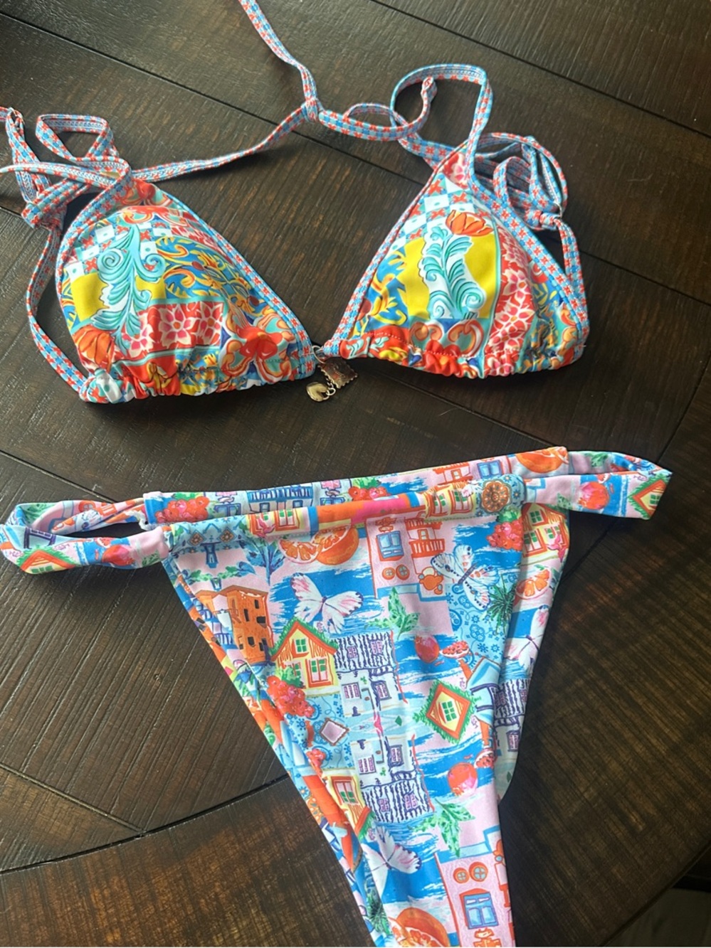 Women’s Multicolor Printed Bikini Swim Set - Swim
